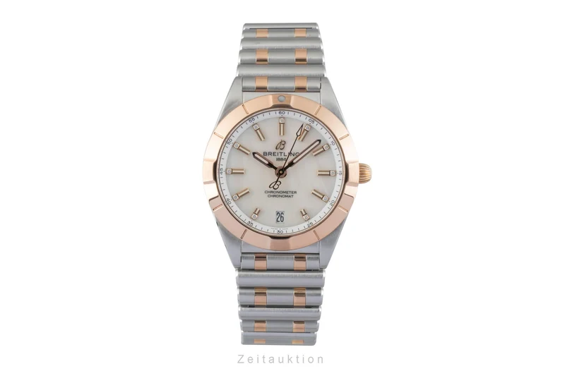 Breitling Chronomat steel / gold quartz women's watch U77310101A2U1 LP: 8800EUR [2601314]