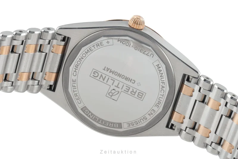 Breitling Chronomat steel / gold quartz women's watch U77310101A2U1 LP: 8800EUR [2601314]