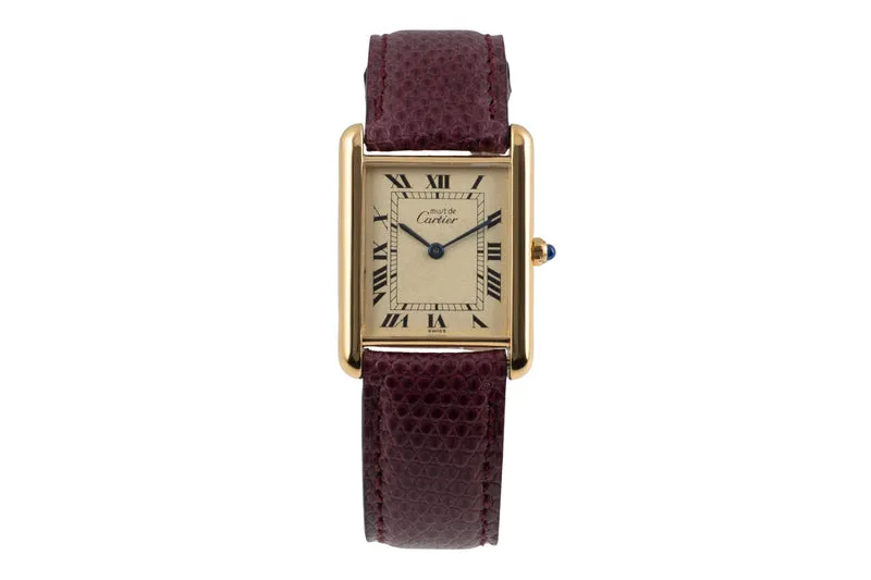 Cartier Tank silver-gilt quartz unisex 681006 [2506829]