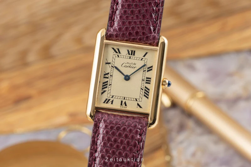 Cartier Tank silver-gilt quartz unisex 681006 [2506829]