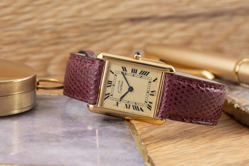 Cartier Tank silver-gilt quartz unisex 681006 [2506829]