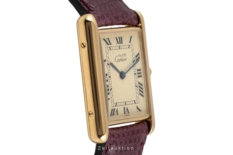 Cartier Tank silver-gilt quartz unisex 681006 [2506829]