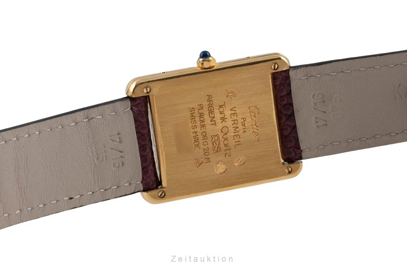 Cartier Tank silver-gilt quartz unisex 681006 [2506829]