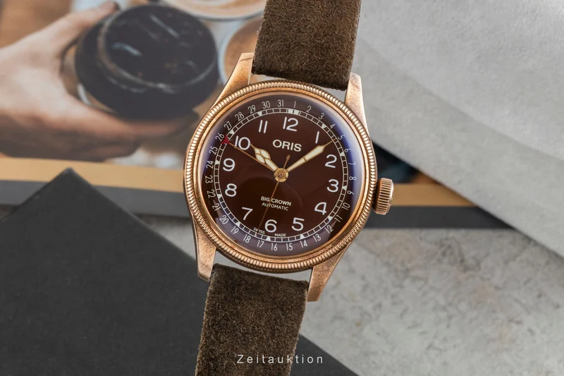 Oris Big Crown bronze automatic men's watch 01 754 7741 3166-07 5 20 74BR LP: 2400EUR [2601799]
