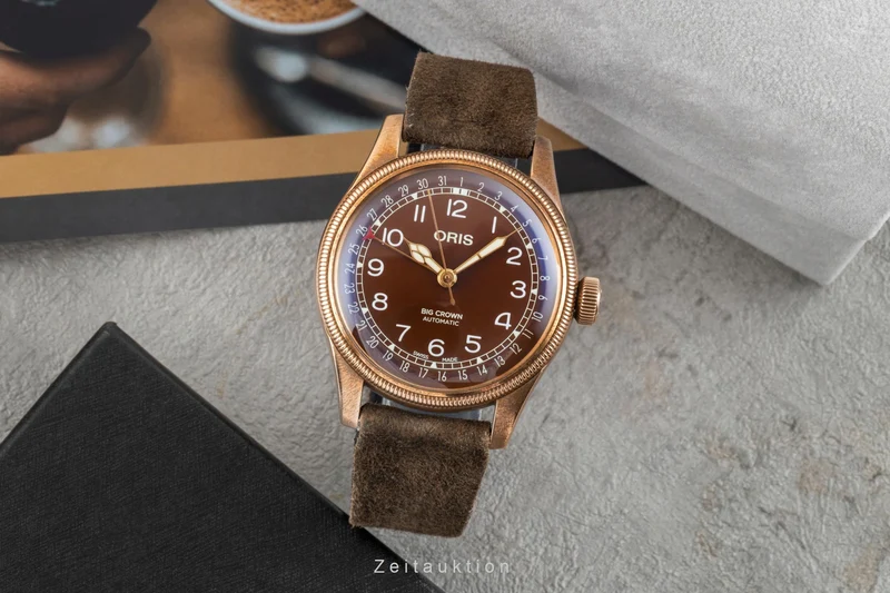 Oris Big Crown bronze automatic men's watch 01 754 7741 3166-07 5 20 74BR LP: 2400EUR [2601799]