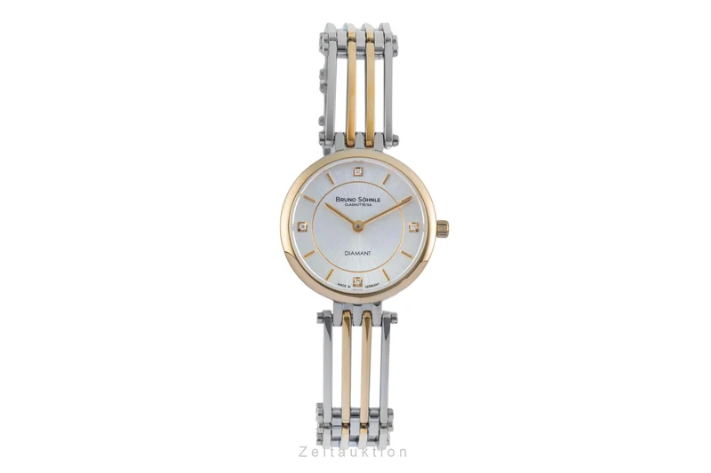 Bruno Söhnle Glashütte Latina II gilt / steel quartz women's watch 17-23103-242 [2504259]