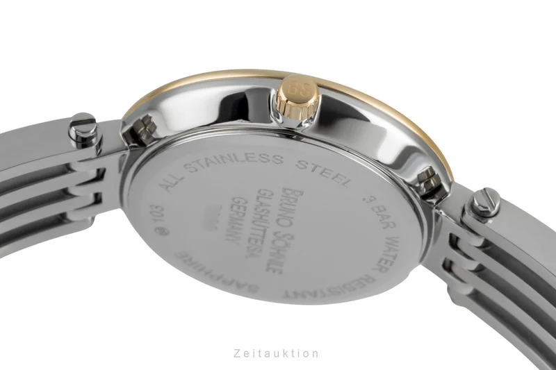 Bruno Söhnle Glashütte Latina II gilt / steel quartz women's watch 17-23103-242 [2504259]