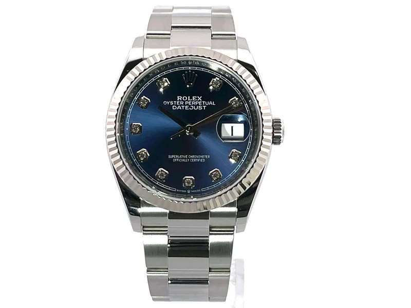 Rolex Datejust 36 Oystersteel Weißgold 126234 Blau Diamant 2020