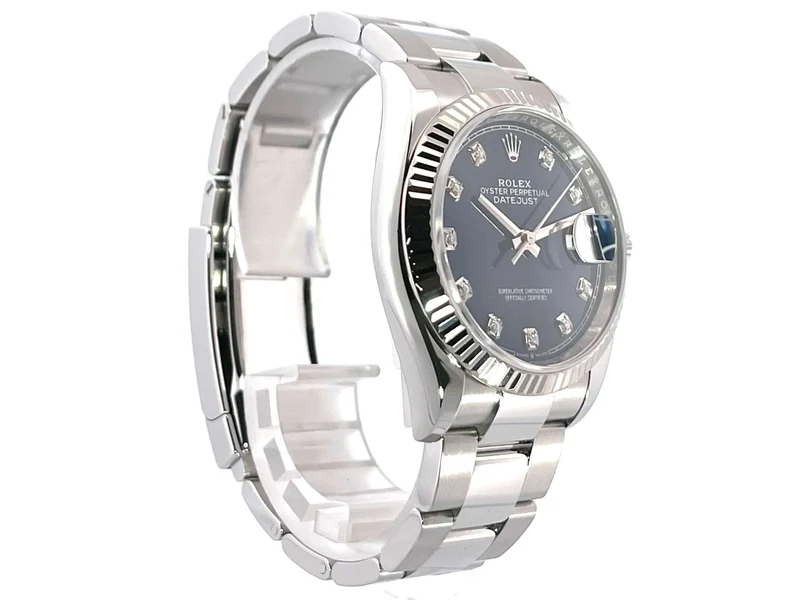 Rolex Datejust 36 Oystersteel Weißgold 126234 Blau Diamant 2020