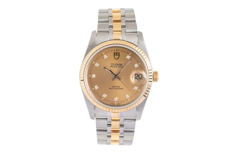 Tudor Prince Date steel / gold automatic men's watch 74033 [2601581]