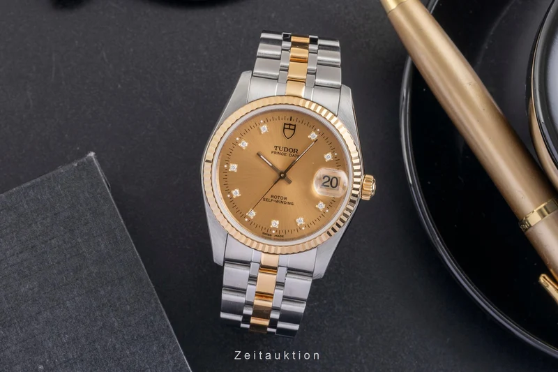 Tudor Prince Date steel / gold automatic men's watch 74033 [2601581]