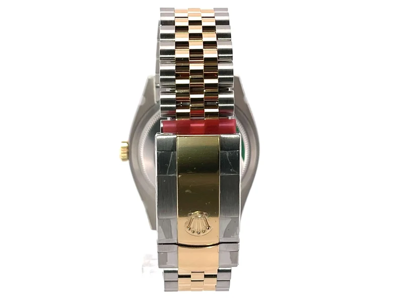 Rolex Datejust 36 Oystersteel - Gelbgold 126233 Golden Palmenmuster Jubile-Band