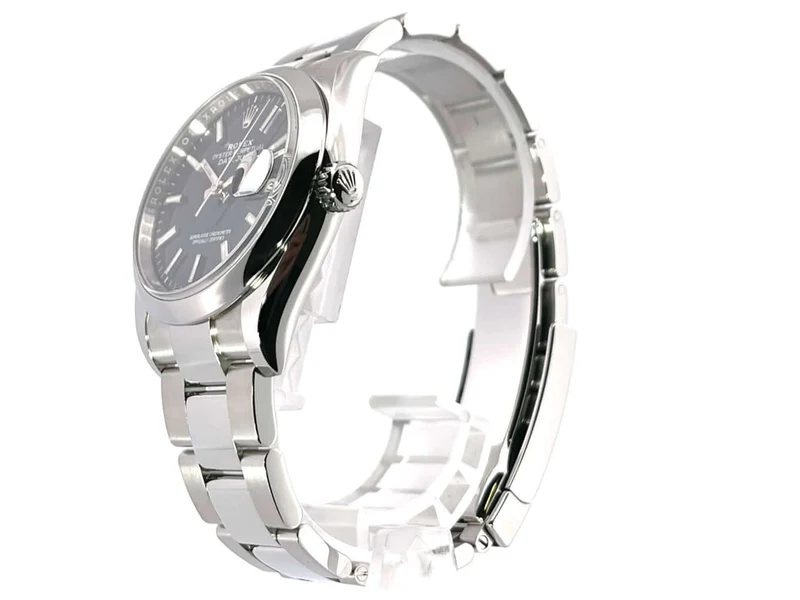 Rolex Datejust 36 Oystersteel 126200 Blau Riffelmuster