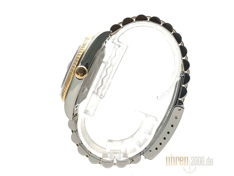Rolex Datejust 36 Edelstahl - Gelbgold 16233 Schwarz aus 1998