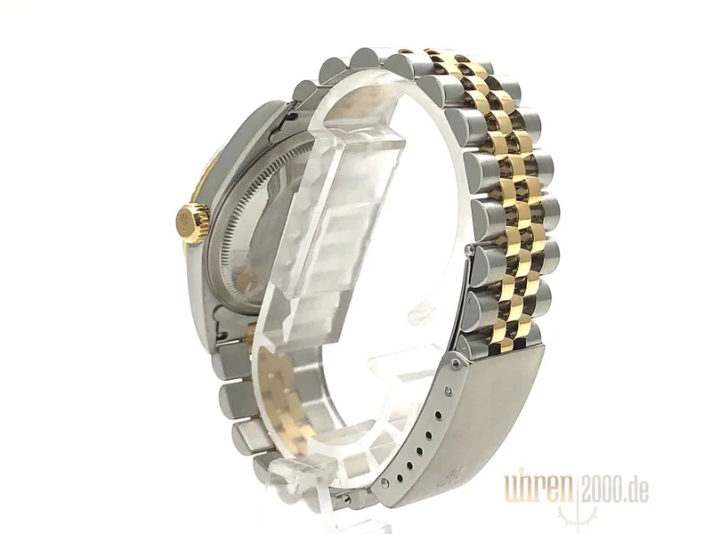 Rolex Datejust 36 Edelstahl - Gelbgold 16233 Schwarz aus 1998