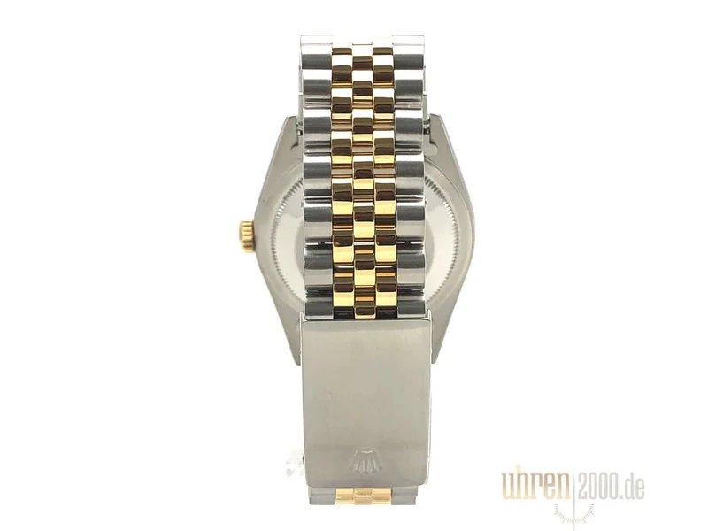 Rolex Datejust 36 Edelstahl - Gelbgold 16233 Schwarz aus 1998
