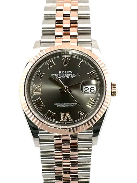 Rolex Datejust 36 126231 Rhodium Römisch Diamant Jubile-Band