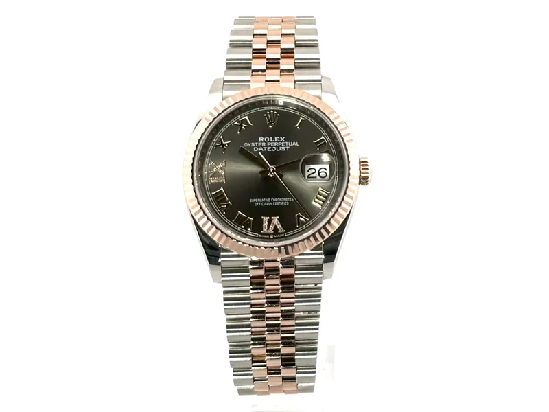 Rolex Datejust 36 126231 Rhodium Römisch Diamant Jubile-Band