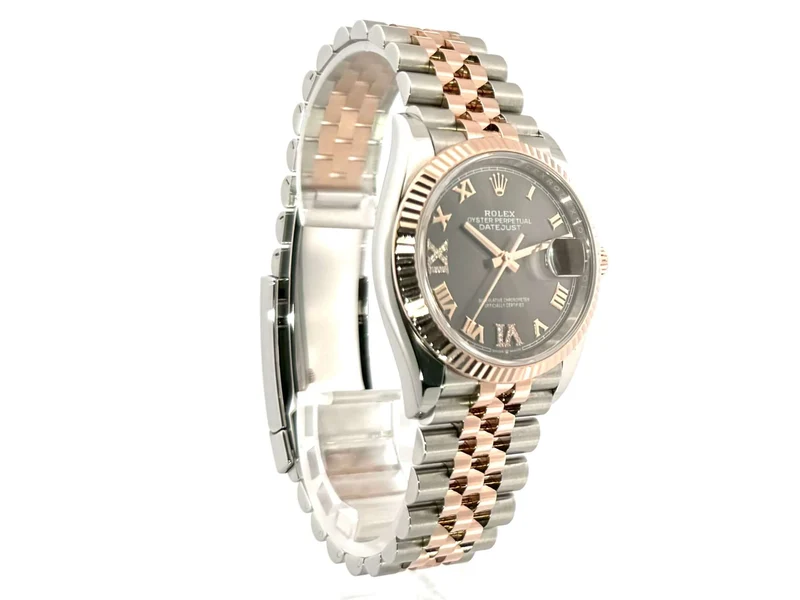 Rolex Datejust 36 126231 Rhodium Römisch Diamant Jubile-Band