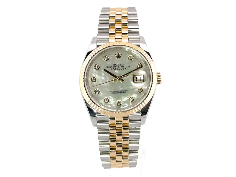 Rolex Datejust 36 126233 Perlmutt Diamant Jubile-Band
