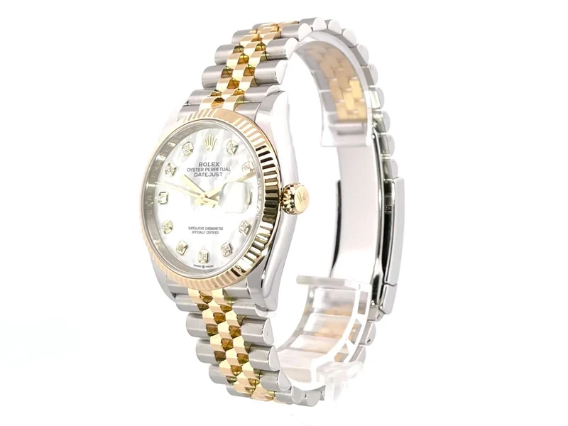 Rolex Datejust 36 126233 Perlmutt Diamant Jubile-Band