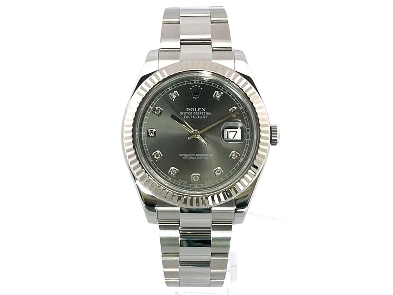 Rolex Datejust II 116334 Rhodium Diamant aus 2016