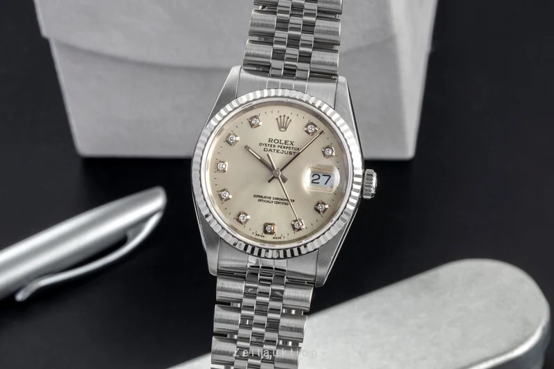 Rolex Datejust steel / white gold automatic men's watch 16234 [2601572]