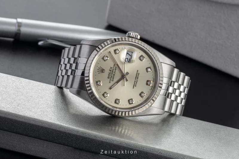 Rolex Datejust steel / white gold automatic men's watch 16234 [2601572]
