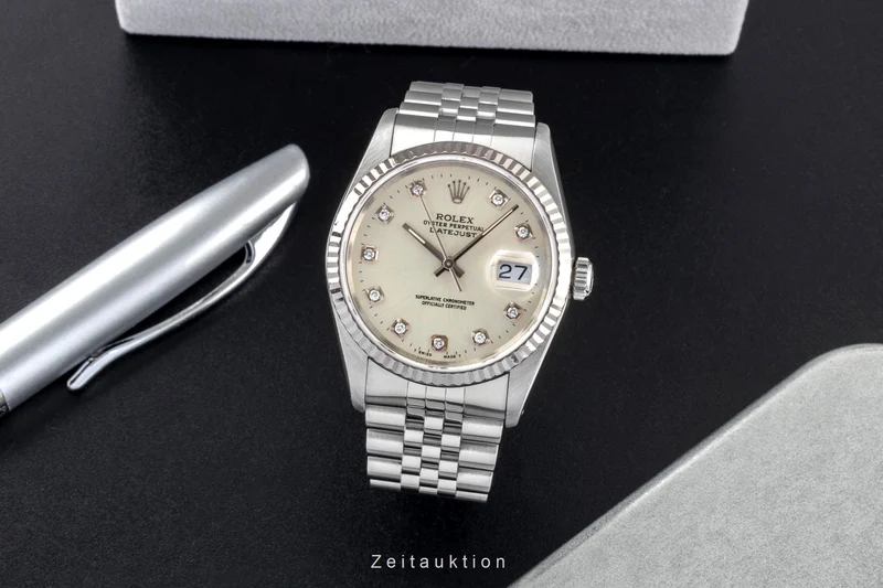 Rolex Datejust steel / white gold automatic men's watch 16234 [2601572]