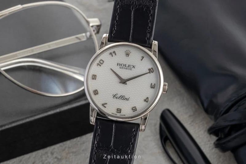 Rolex Cellini 18 ct white gold manual winding men's watch 5116 [2601620]