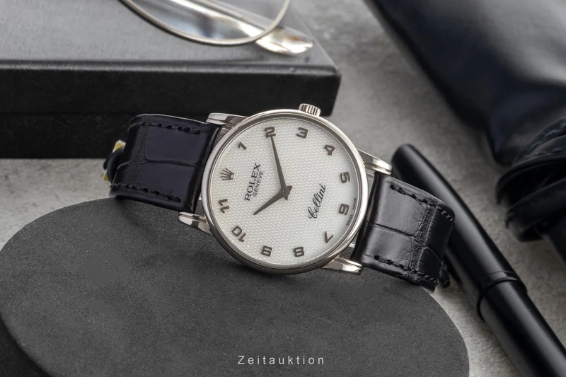 Rolex Cellini 18 ct white gold manual winding men's watch 5116 [2601620]