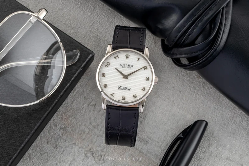 Rolex Cellini 18 ct white gold manual winding men's watch 5116 [2601620]