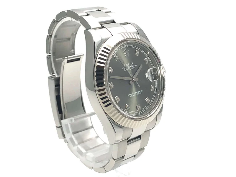 Rolex Datejust II 116334 Rhodium Diamant aus 2012 D-Papiere