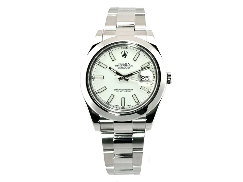 Rolex Datejust II 41 Edelstahl 116300 Weiß
