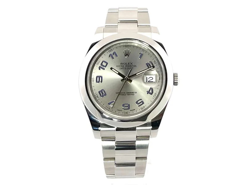 Rolex Datejust II 41 Edelstahl 116300 Rhodium Arbisch