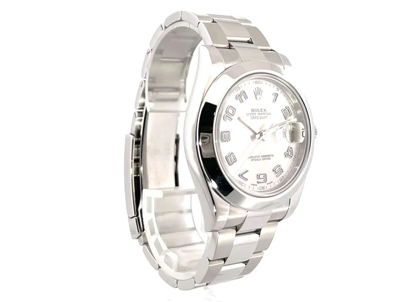 Rolex Datejust II 41 Edelstahl 116300 Rhodium Arbisch