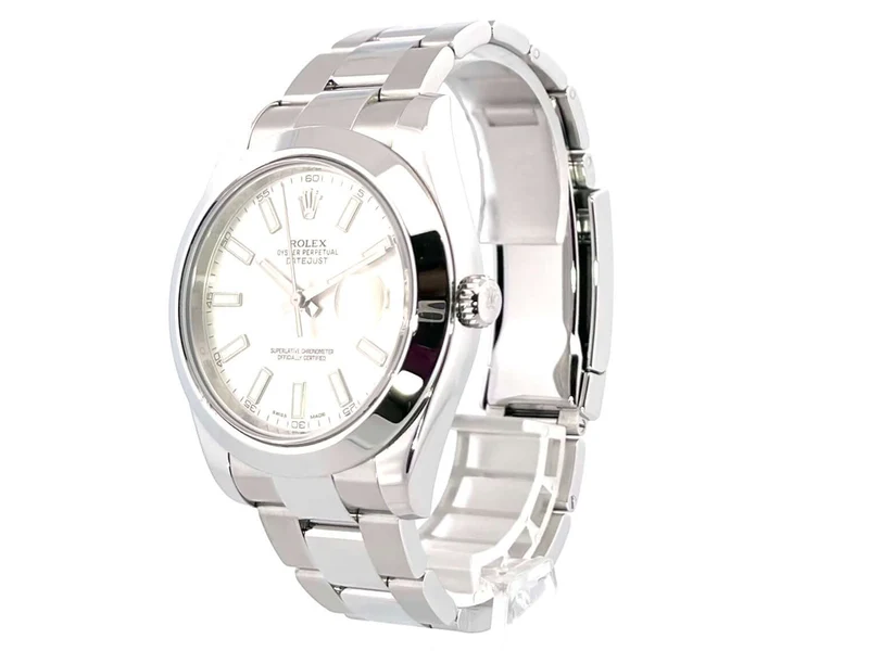 Rolex Datejust II 41 Edelstahl 116300 Silber