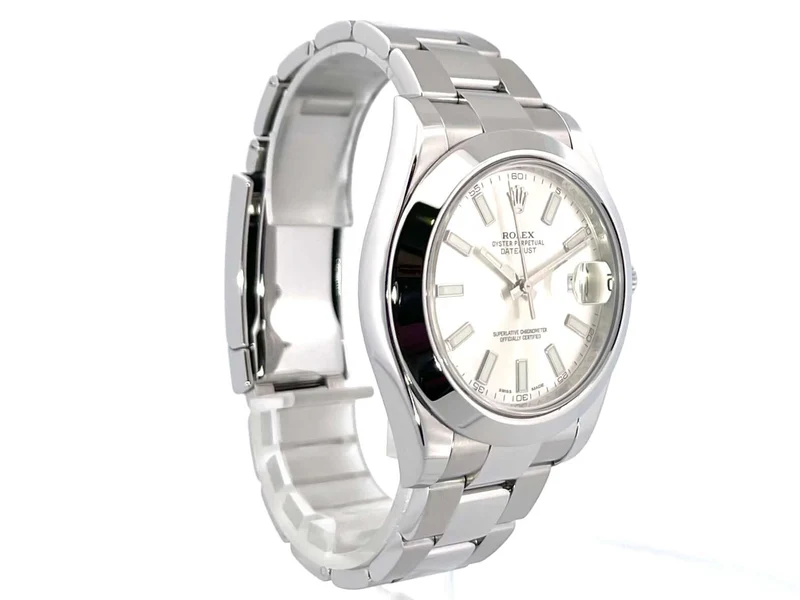Rolex Datejust II 41 Edelstahl 116300 Silber