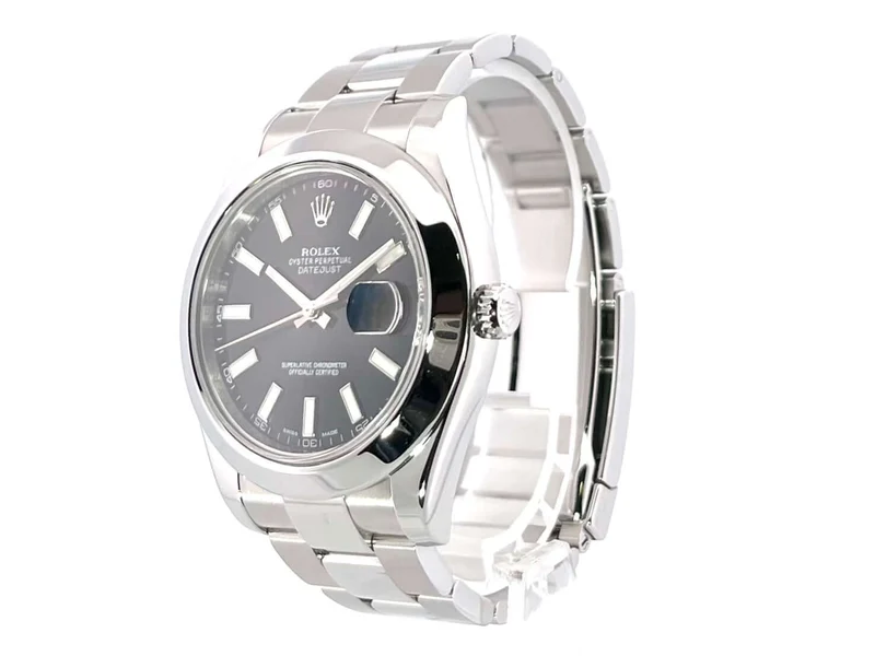 Rolex Datejust II 41 Edelstahl 116300 Schwarz