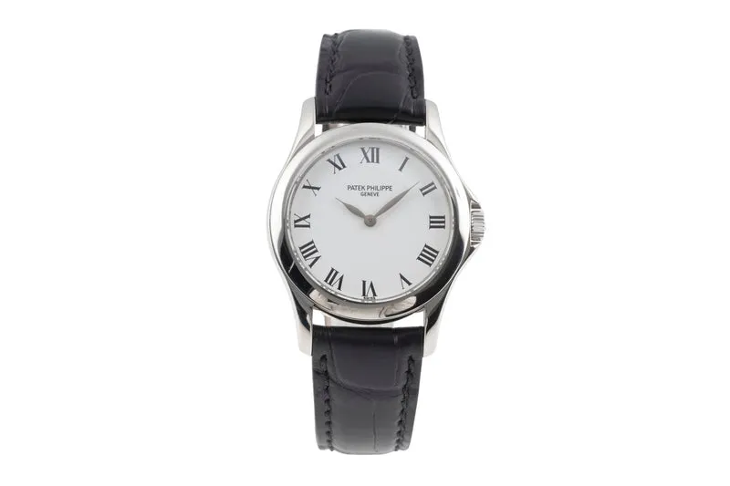 Patek Philippe Calatrava 18 ct white gold manual winding women's watch 4905 [2600110]