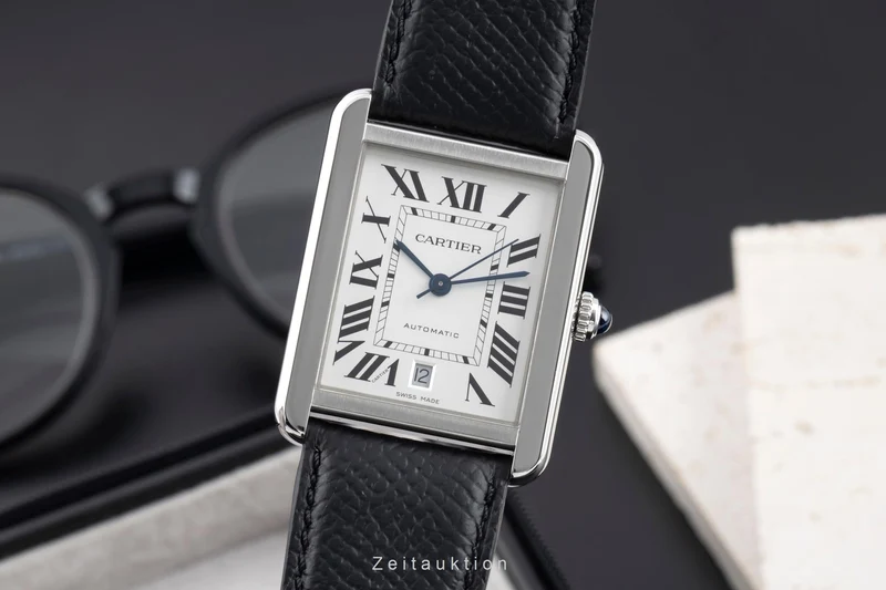 Cartier Tank steel automatic men's watch WSTA0029 LP: 5400EUR [2600912]