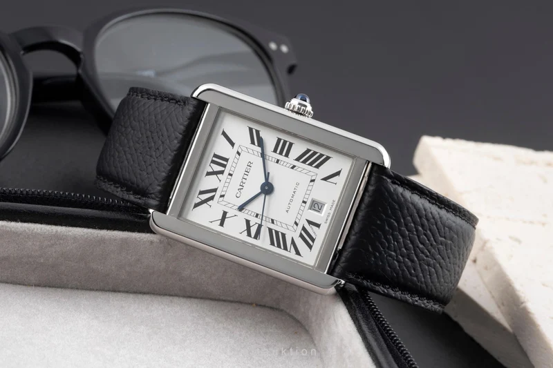 Cartier Tank steel automatic men's watch WSTA0029 LP: 5400EUR [2600912]