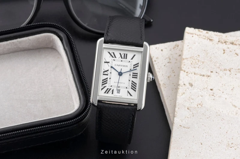Cartier Tank steel automatic men's watch WSTA0029 LP: 5400EUR [2600912]
