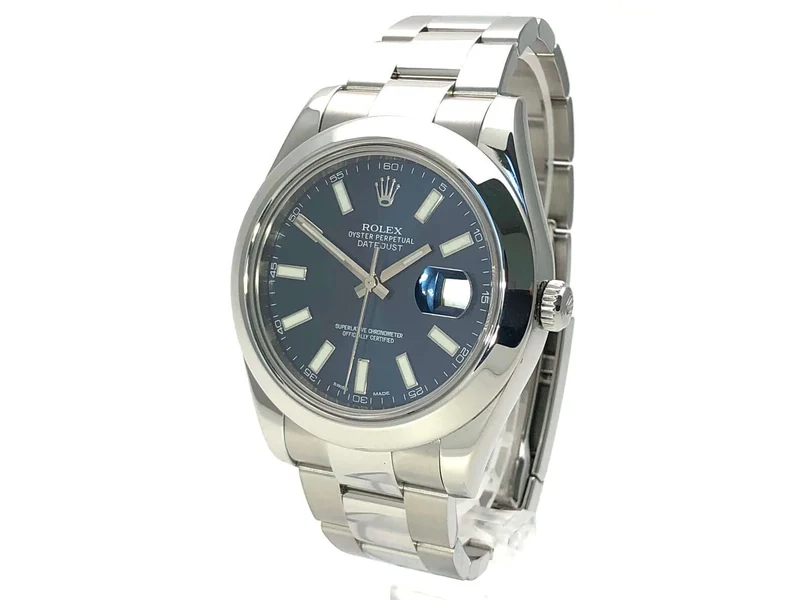 Rolex Datejust II 41 Stahl 116300 Blau aus 2014 LC100