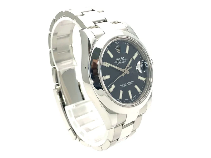 Rolex Datejust II 41 Stahl 116300 Blau aus 2014 LC100