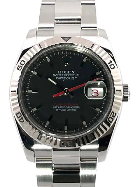 Rolex Datejust 36 Turn-O-Graph 116264 Schwarz