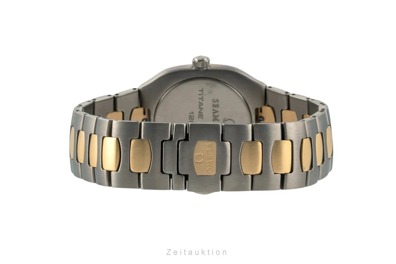 Omega Seamaster titanium / gold quartz women's watch 5810.45.00 [2600812]
