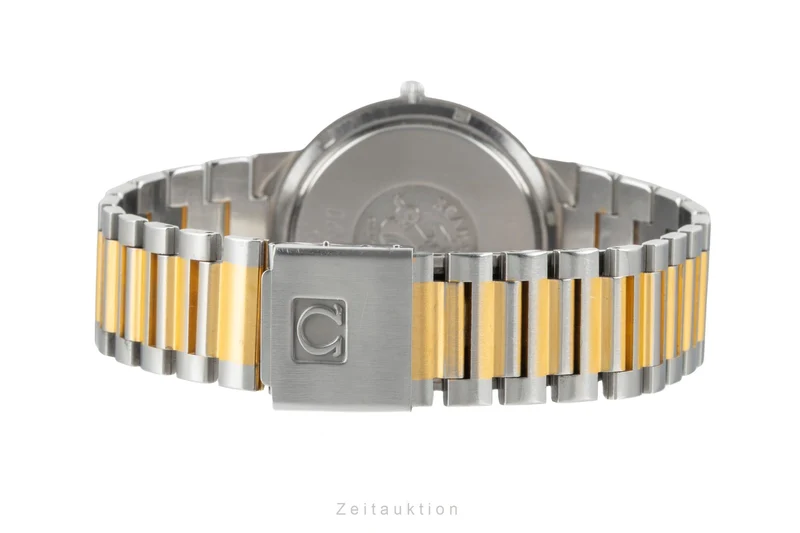 Omega Seamaster gilt / steel quartz men's watch 196.0301 , 396.0993 Vintage [2600751]