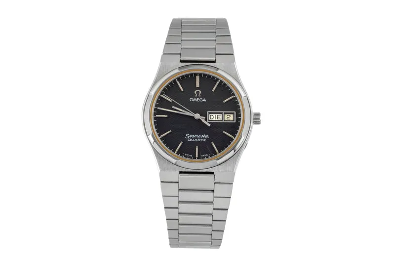 Omega Seamaster steel quartz men's watch 196.0131 396.0871 Vintage [2600641]