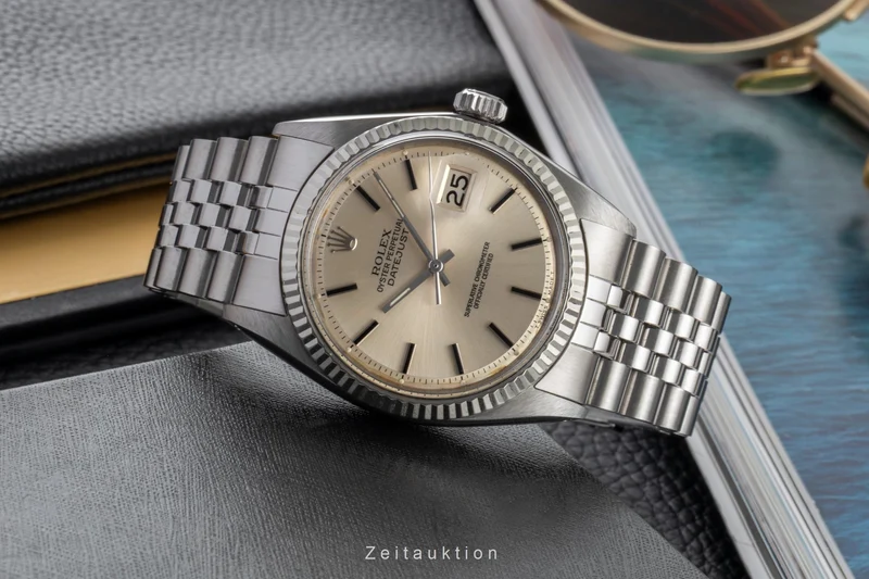 Rolex Datejust steel / white gold automatic men's watch 1601 [2601574]